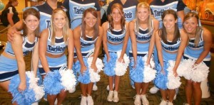 UNC cheerleaders